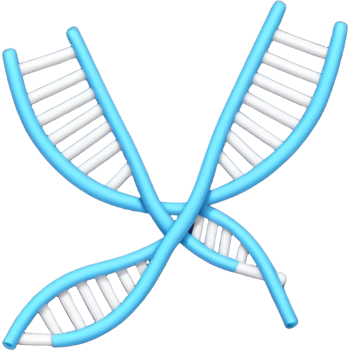 con of a single-stranded mRNA shaped as a half-helix; simple curved ribbon with small ticks for bases; balanced symmetry; flat vector, high contrast, transparent background, no text; suitable for app icon or presentation. emoji