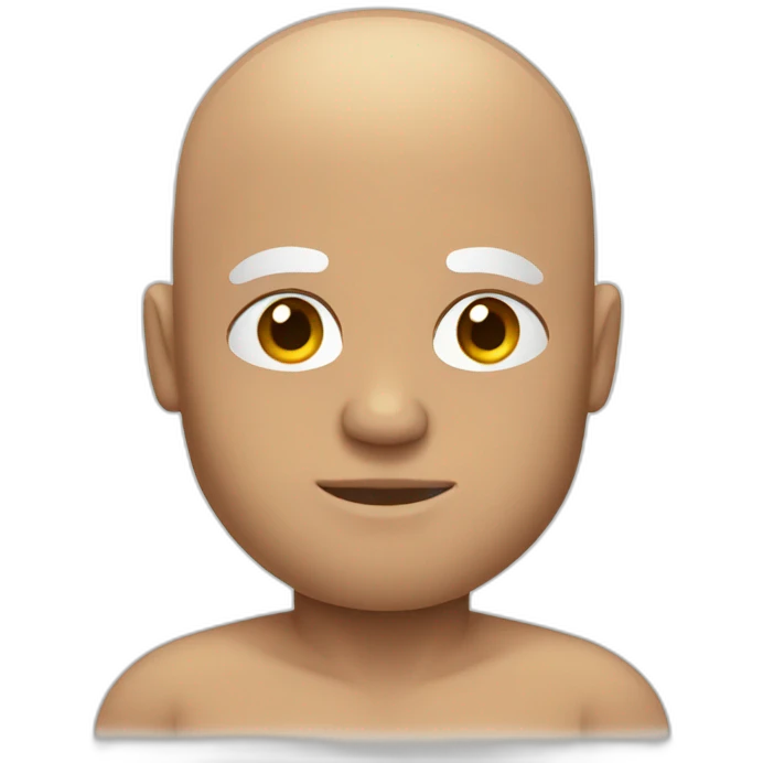 Bald man with muscles  emoji