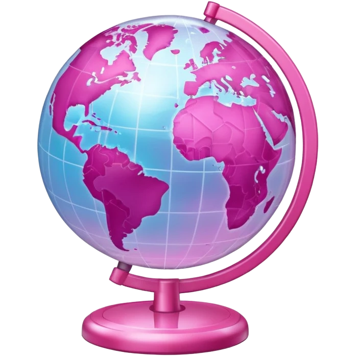 mix light pink dark pink and white girly internet globe emoji