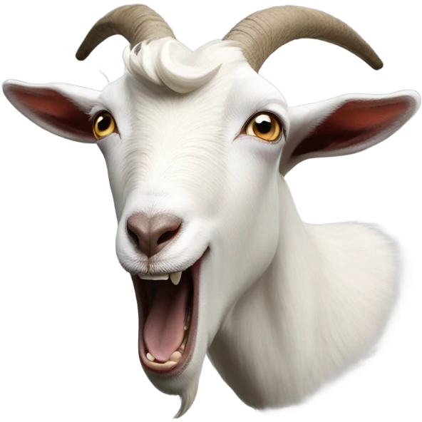Goat screaming emoji