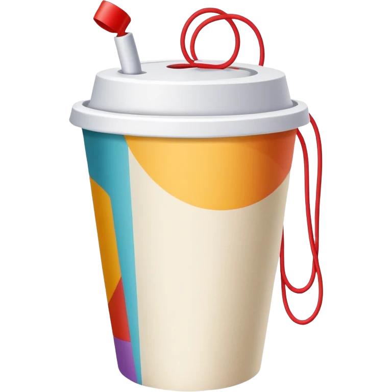 a paper cup telephone emoji