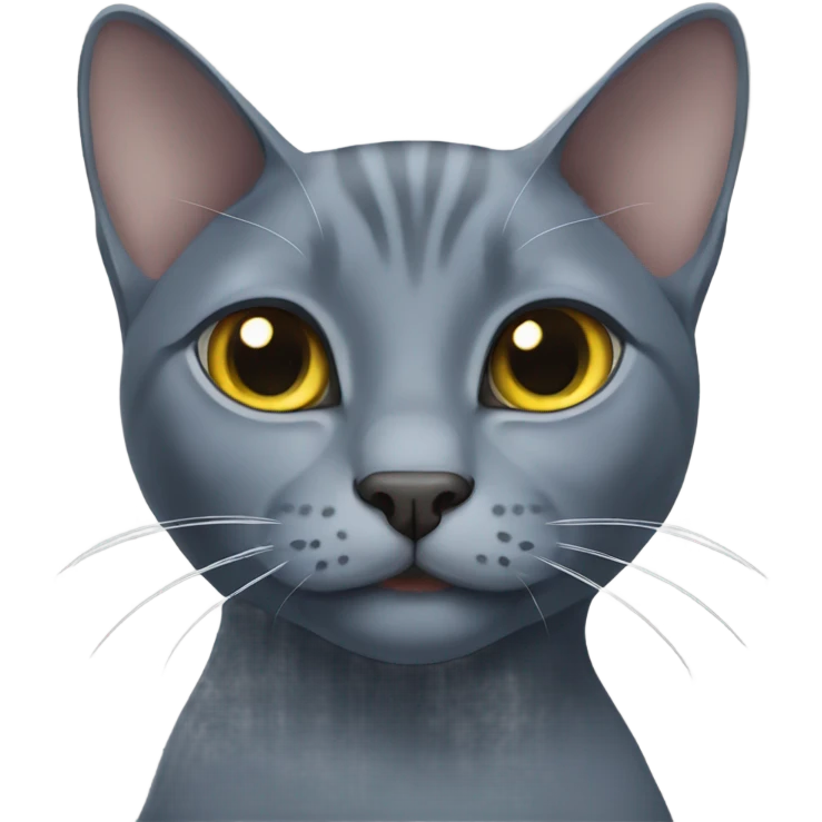 Russian blue cat emoji