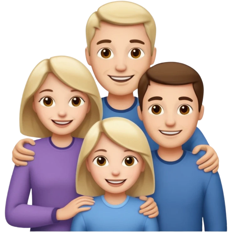 fater, mother, sister, brother emoji