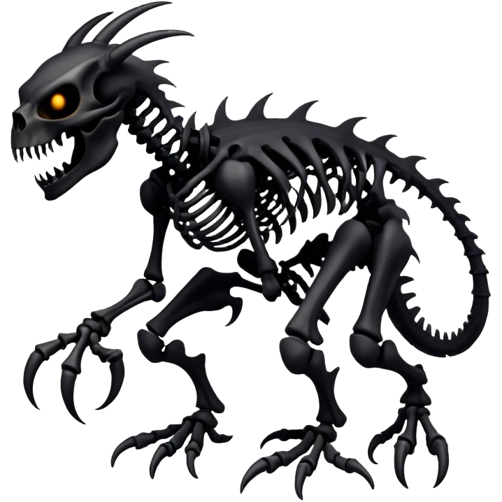  Dark black evil Fakémon-Wickerbeast-creature (full body) emoji