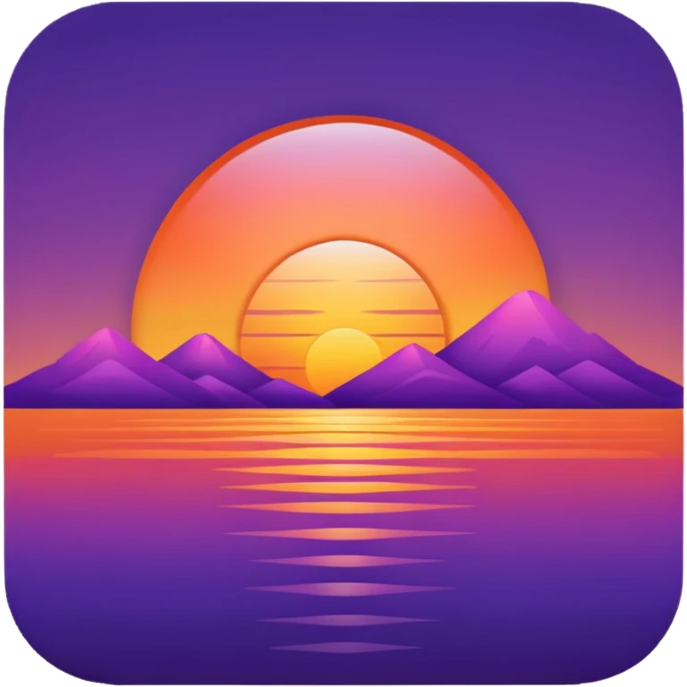 sunset emoji