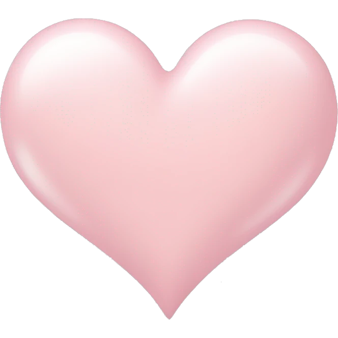 Light pink heart emoji ￼ emoji