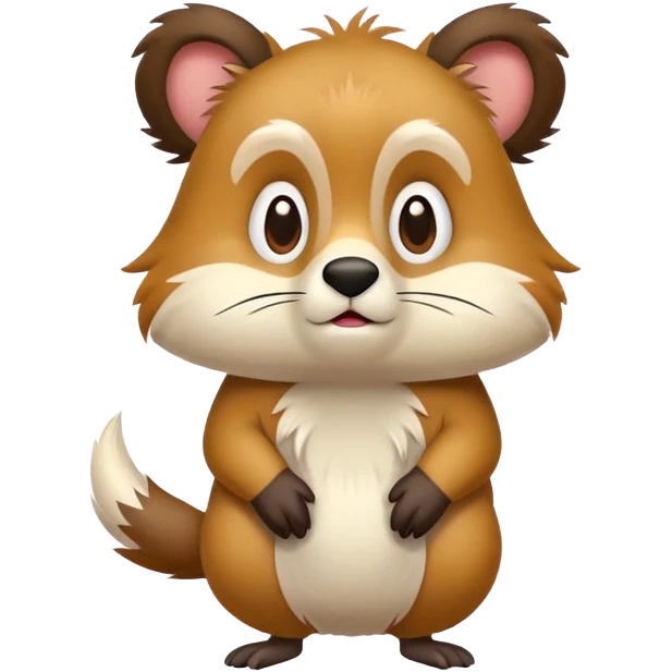 A confused animal shrugging emoji