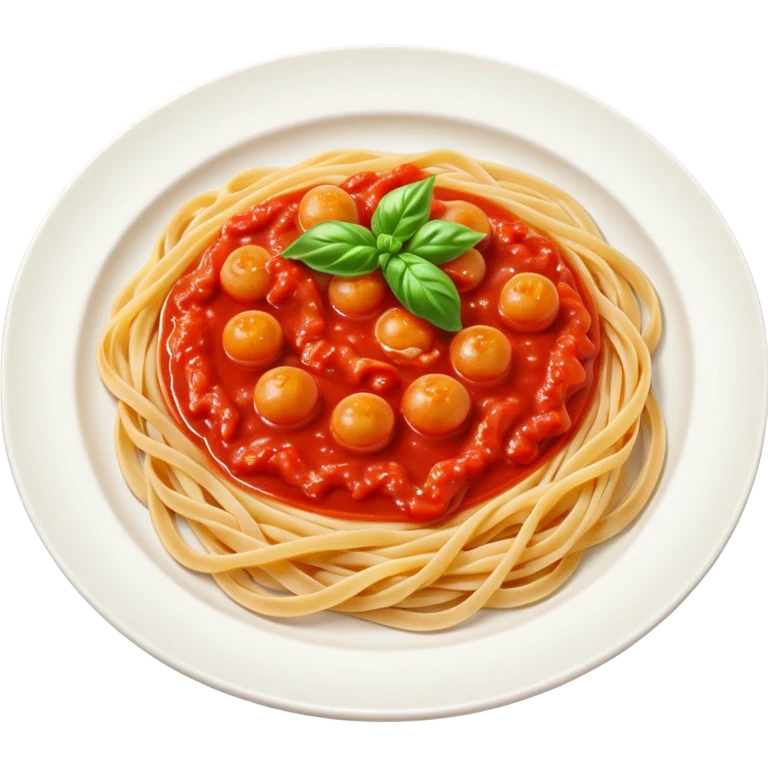 Pasta on a plate emoji