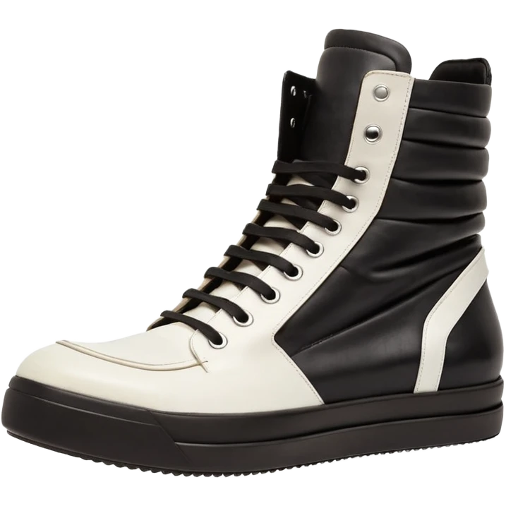 rick owens geobasket white emoji