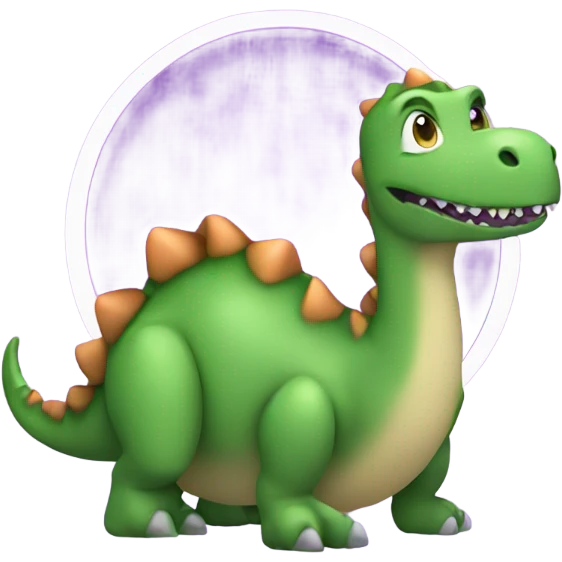 dinosaur riding eggplant  emoji