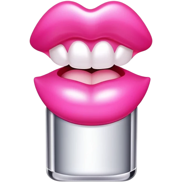 lip gloss pink  emoji