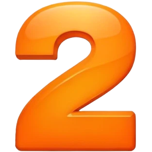 The number 2 with "min" indicator, like on a clock or timer display emoji