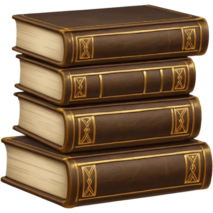Dark Academia book pile emoji
