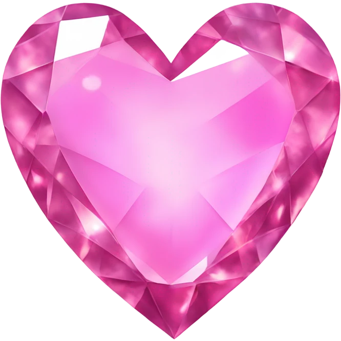 Sparkling pink heart emoji