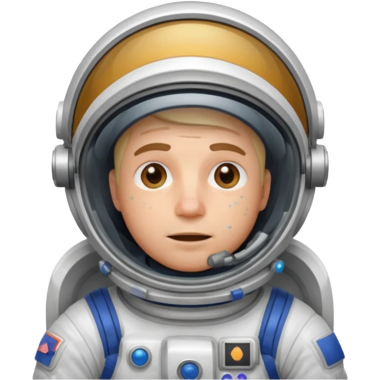 astronaute homme en sueur emoji