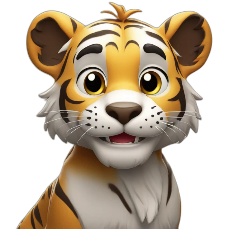 happy tiger emoji