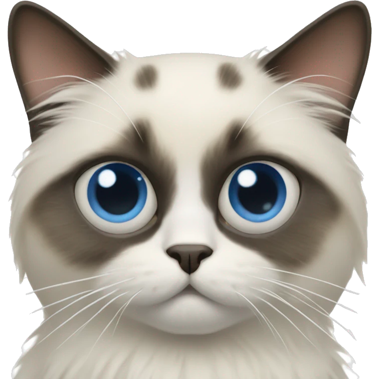 Three-eyed Ragdoll cat emoji