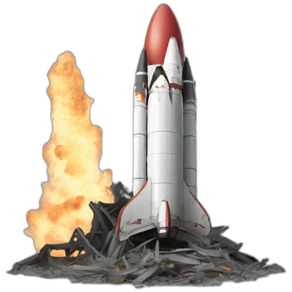 destroyed rocket emoji