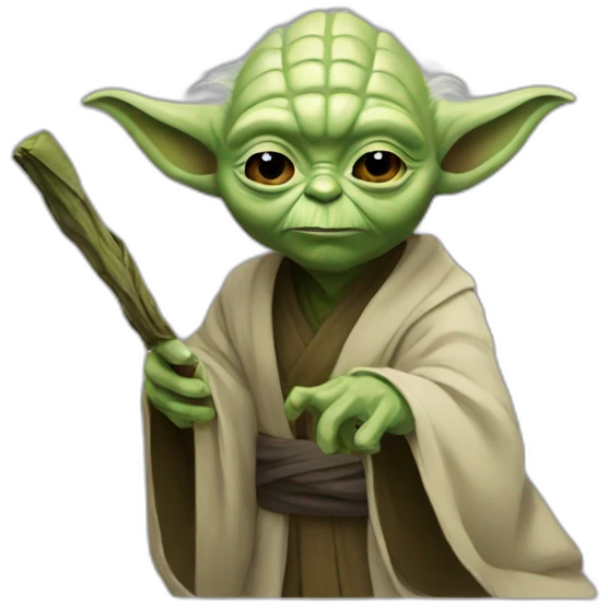 Master Yoda and the fall emoji