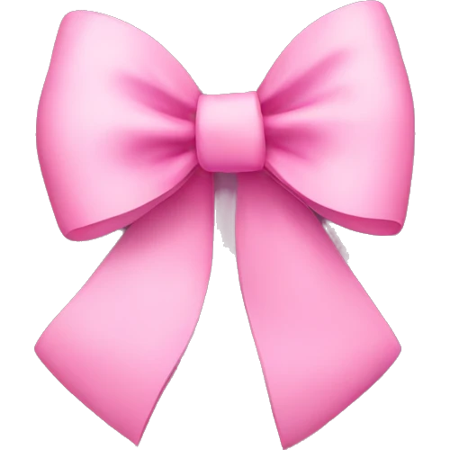 Pink bow emoji