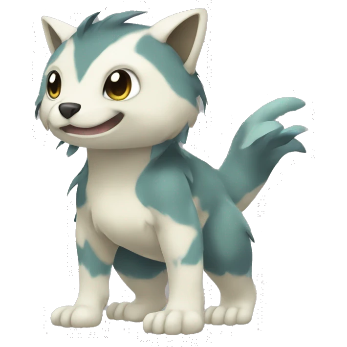 Cute cool animal hybrid Fakemon full body emoji