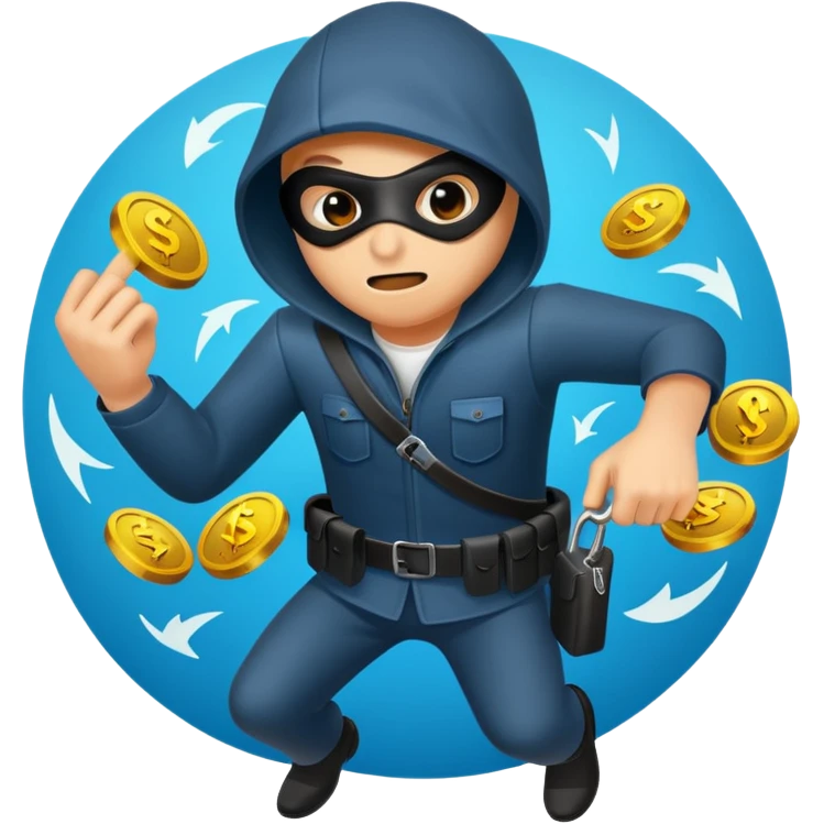 bank robbed  emoji