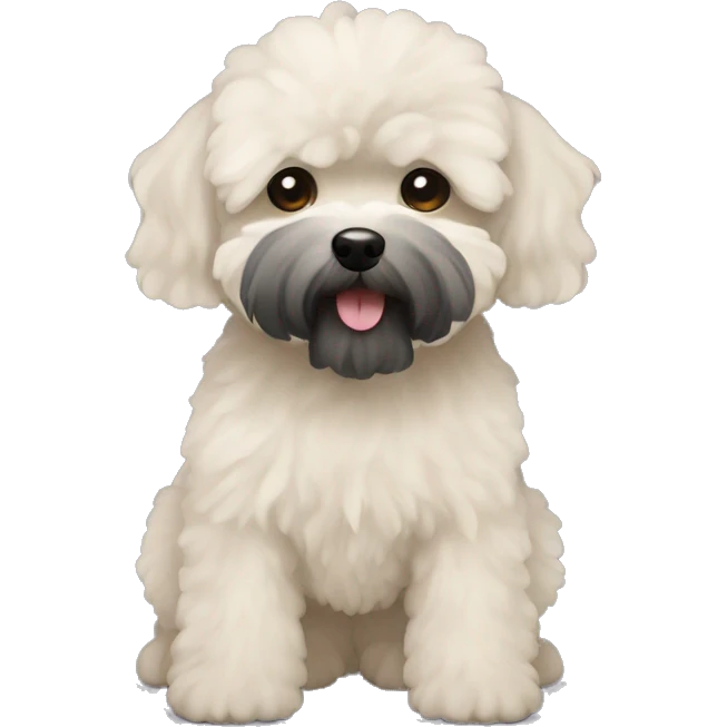 Black maltipoo emoji