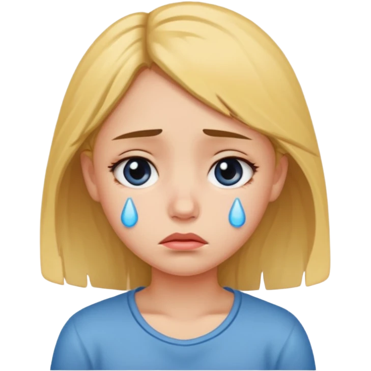 Sad but cute emoji