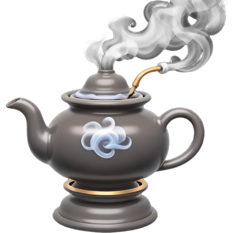 подставка под благовония где стоит и тлеет конус и дым стелиться на подставке emoji