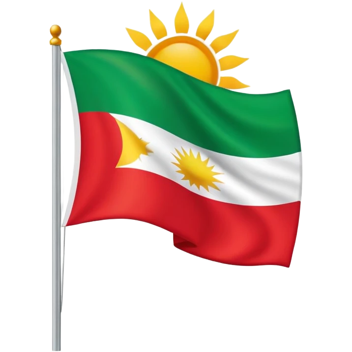 Kurdistans flagga emoji