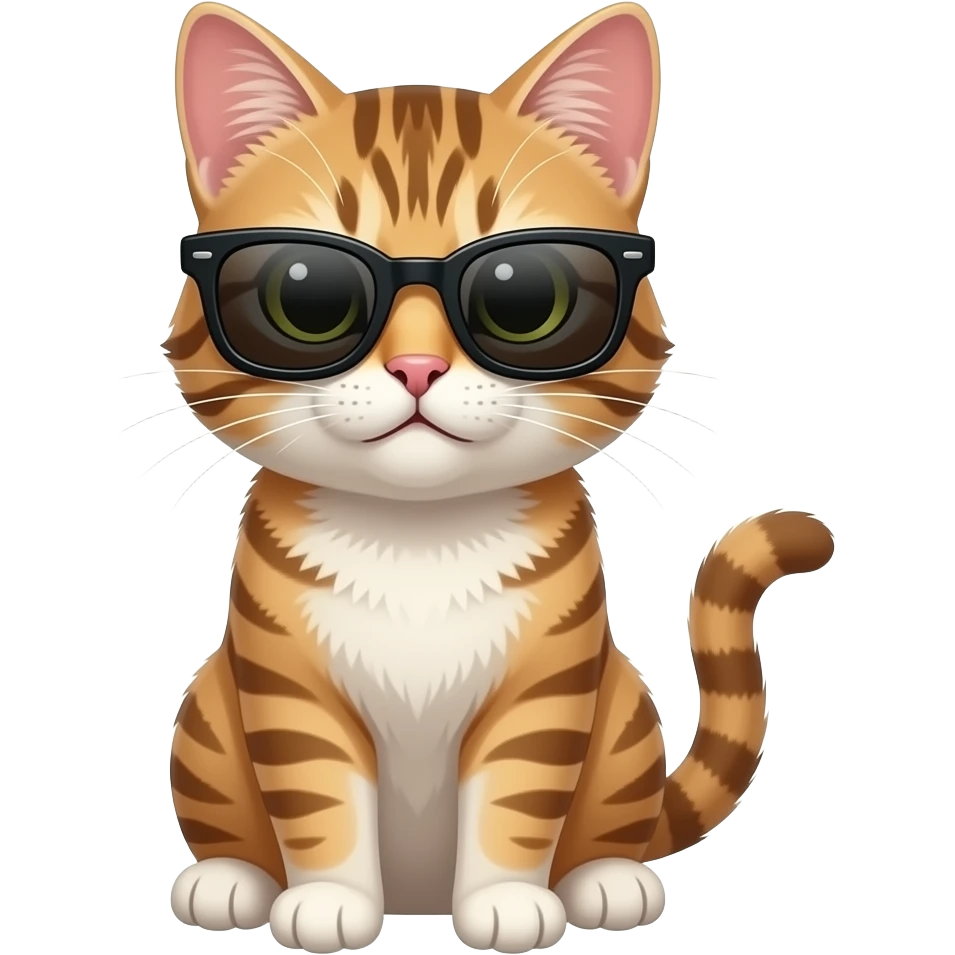 Cat wearing sunglasses emoji