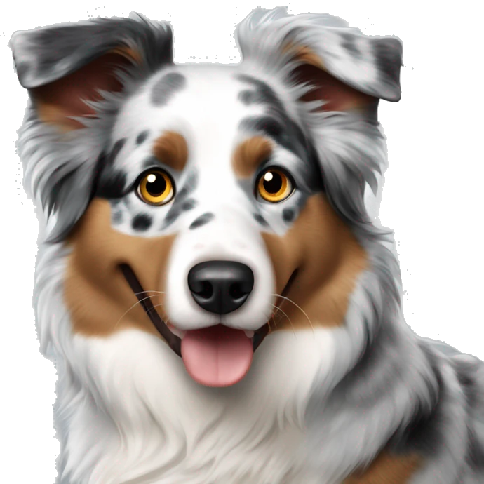 Australian shepherd blue merle emoji