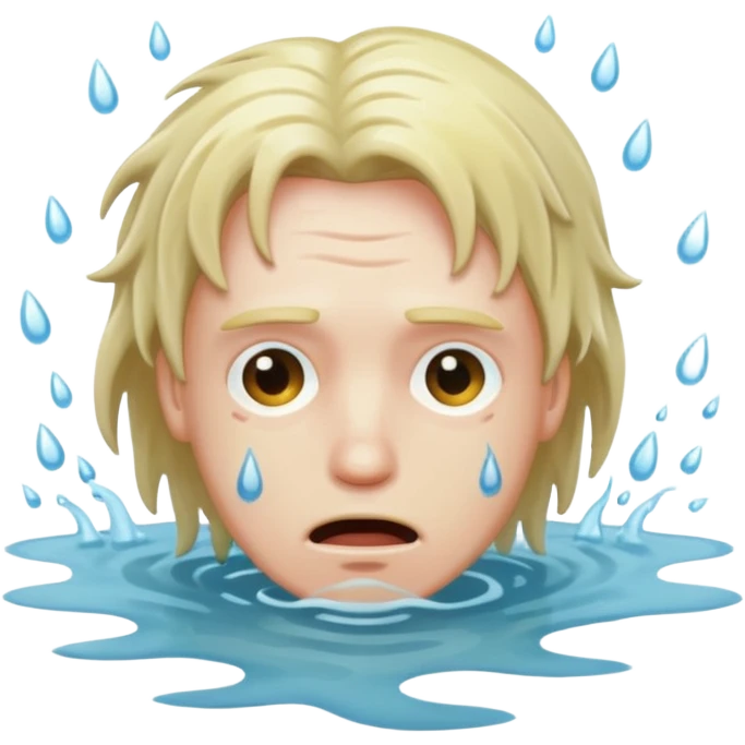 Man drowning emoji