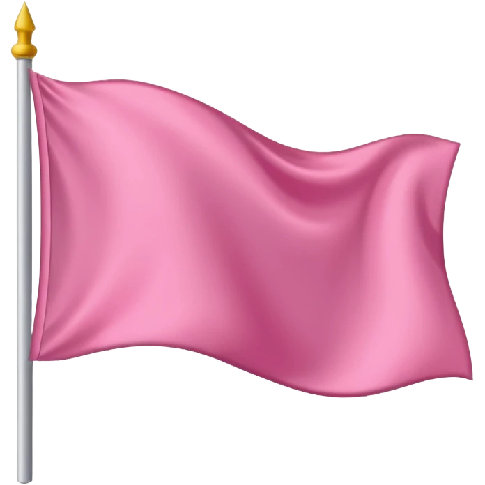 pink with white flag emoji