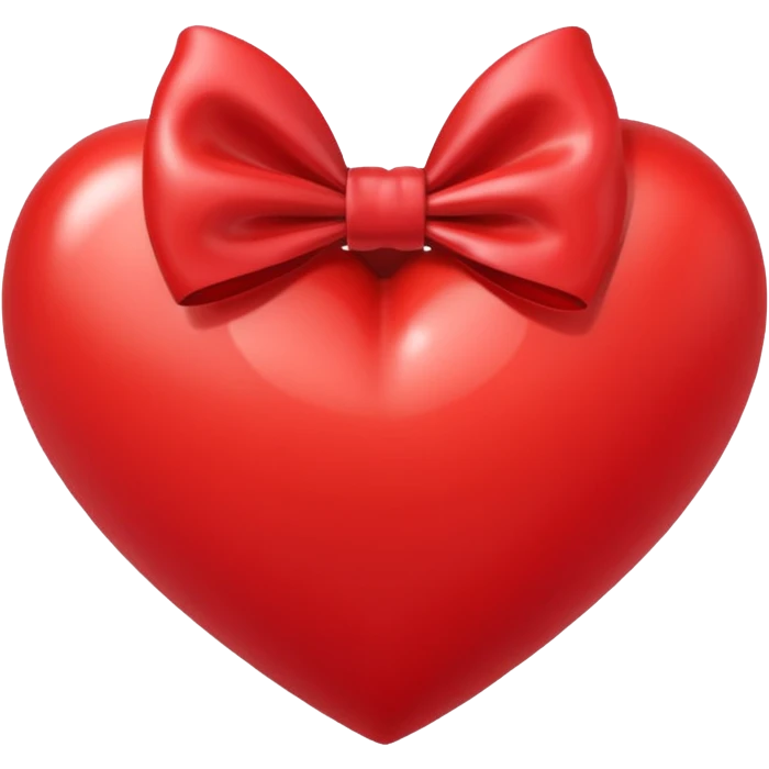 Heart with bow in middle emoji