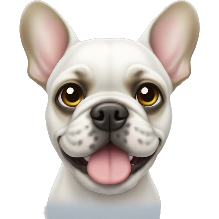 White Frenchie  emoji
