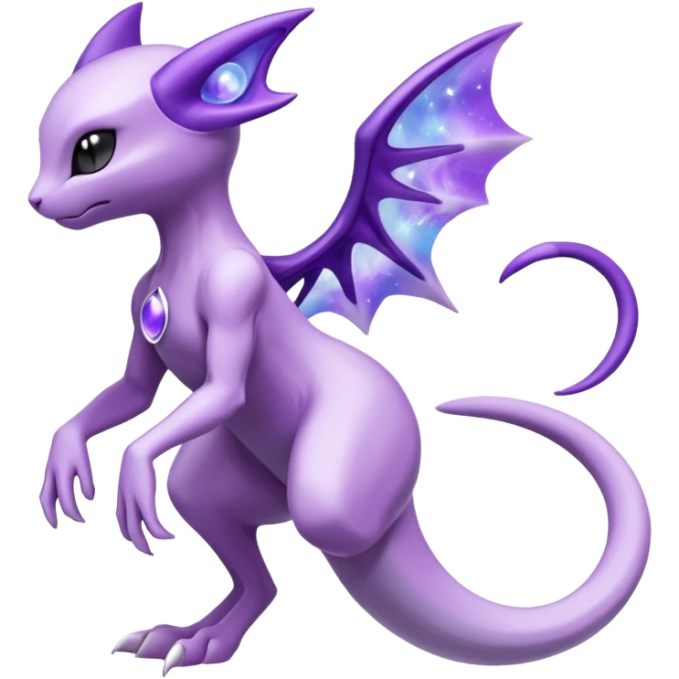 Mewtwo-Lunala-Fakémon-hybrid-creature (full body)  emoji