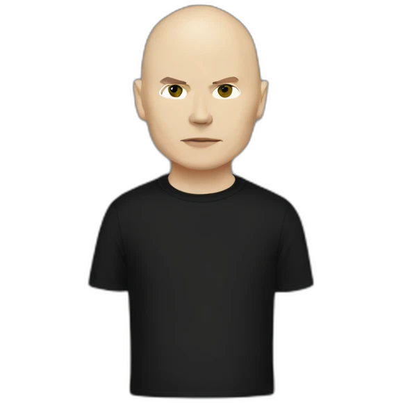 Billy corgan with black t-shirt emoji