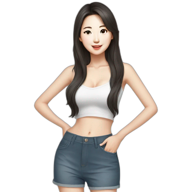 Hot South Korean Girlfriend emoji
