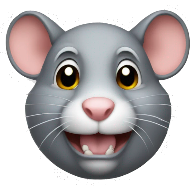 Raving rat emoji
