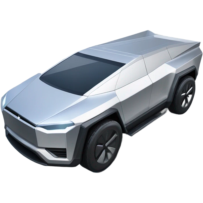 super realistic tesla cybertruck emoji