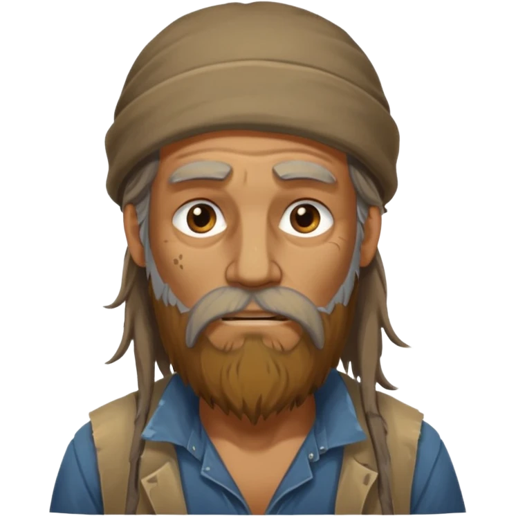 homeless guy emoji