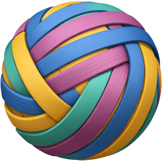 A Rubber Band Ball. emoji