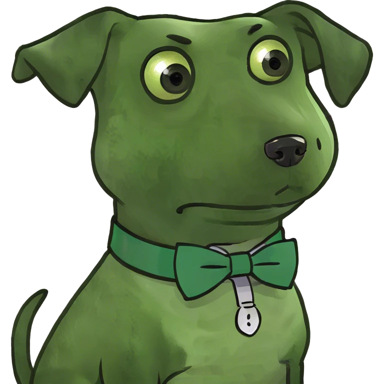 Sad dog begging emoji