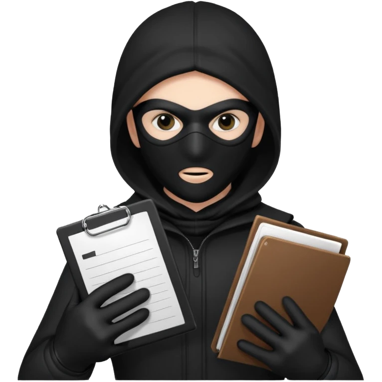 theif stealing documents emoji