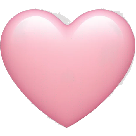 light pink heart emoji