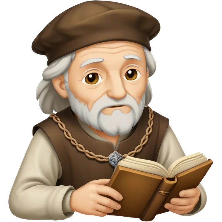 Old man Medieval poet emoji