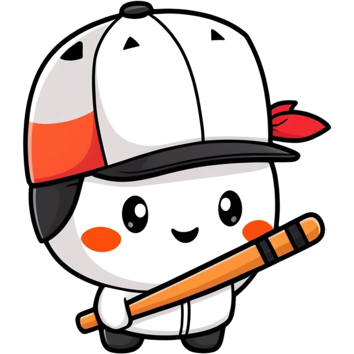 Sushi wearing baseball cap  emoji