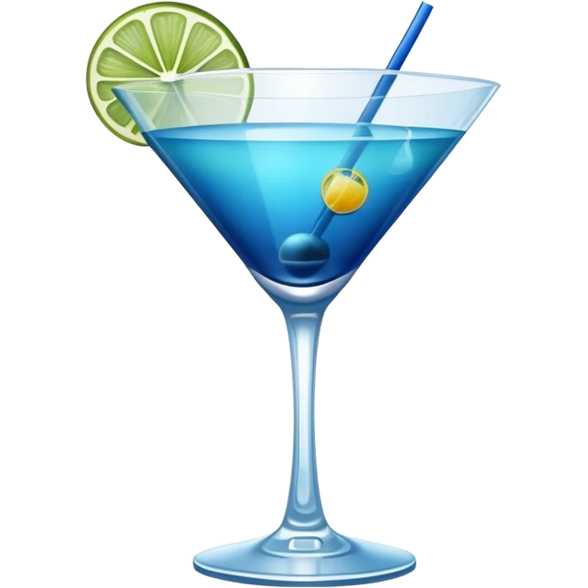 blue cocktail  emoji