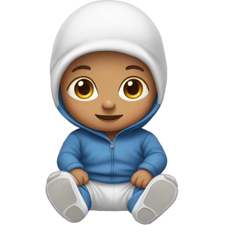 Baby in a jumpstude  emoji